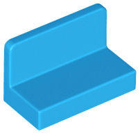 Lego plates (modified) - plate 1 x 2 x 1 with rounded corners