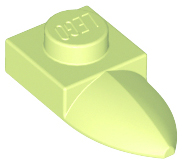 LEGO Platten (modifiziert) - 1 x 1 mit horizontalem Zahn