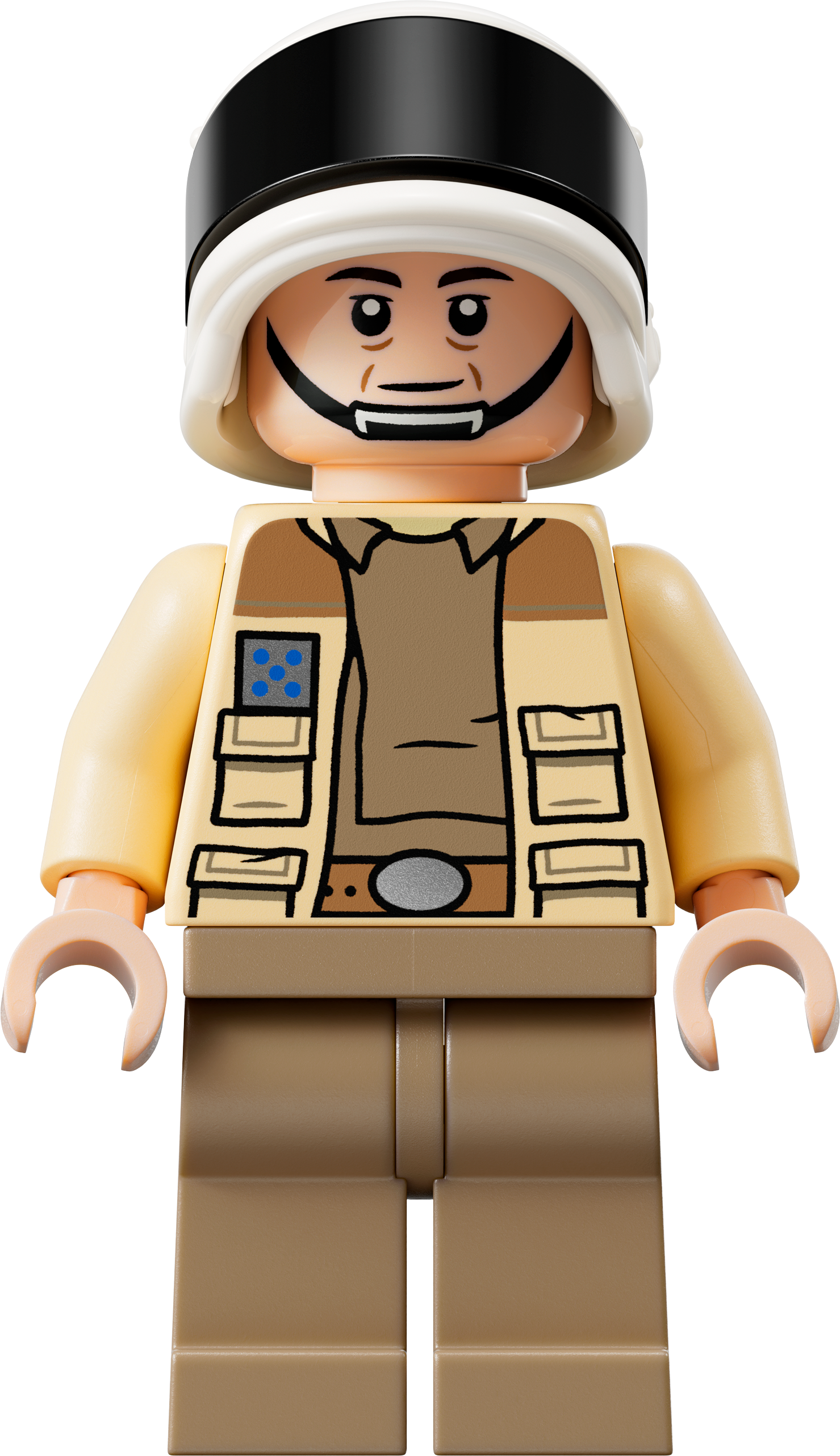LEGO Minifigur Captain Antilles - Dark Tan Shirt, Large Rank Badge (sw1328)