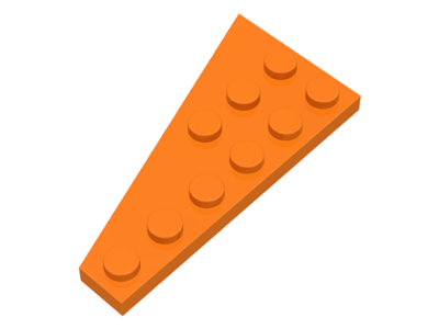 Lego plates (modified) - wing 3 x 6 (right)