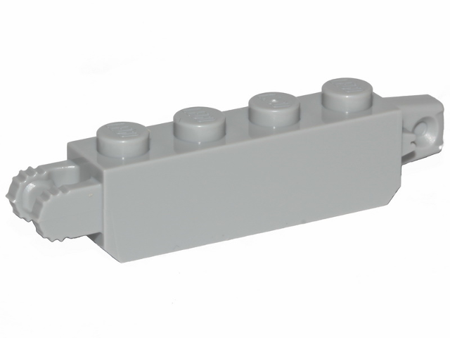 LEGO hinges (stones) - 1 x 4 lock with 2 vertical fingers, 7 teeth and 1 vertical figner
