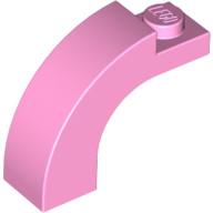 LEGO arch stones - sheet 1 x 3 x 2 (curved tip)