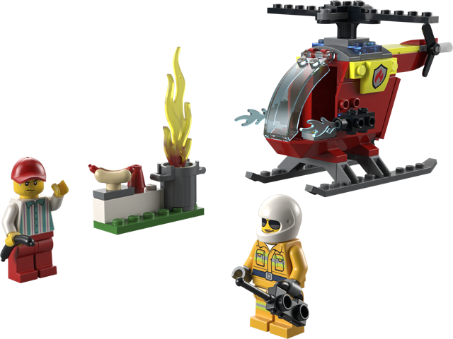 LEGO® fire helicopter