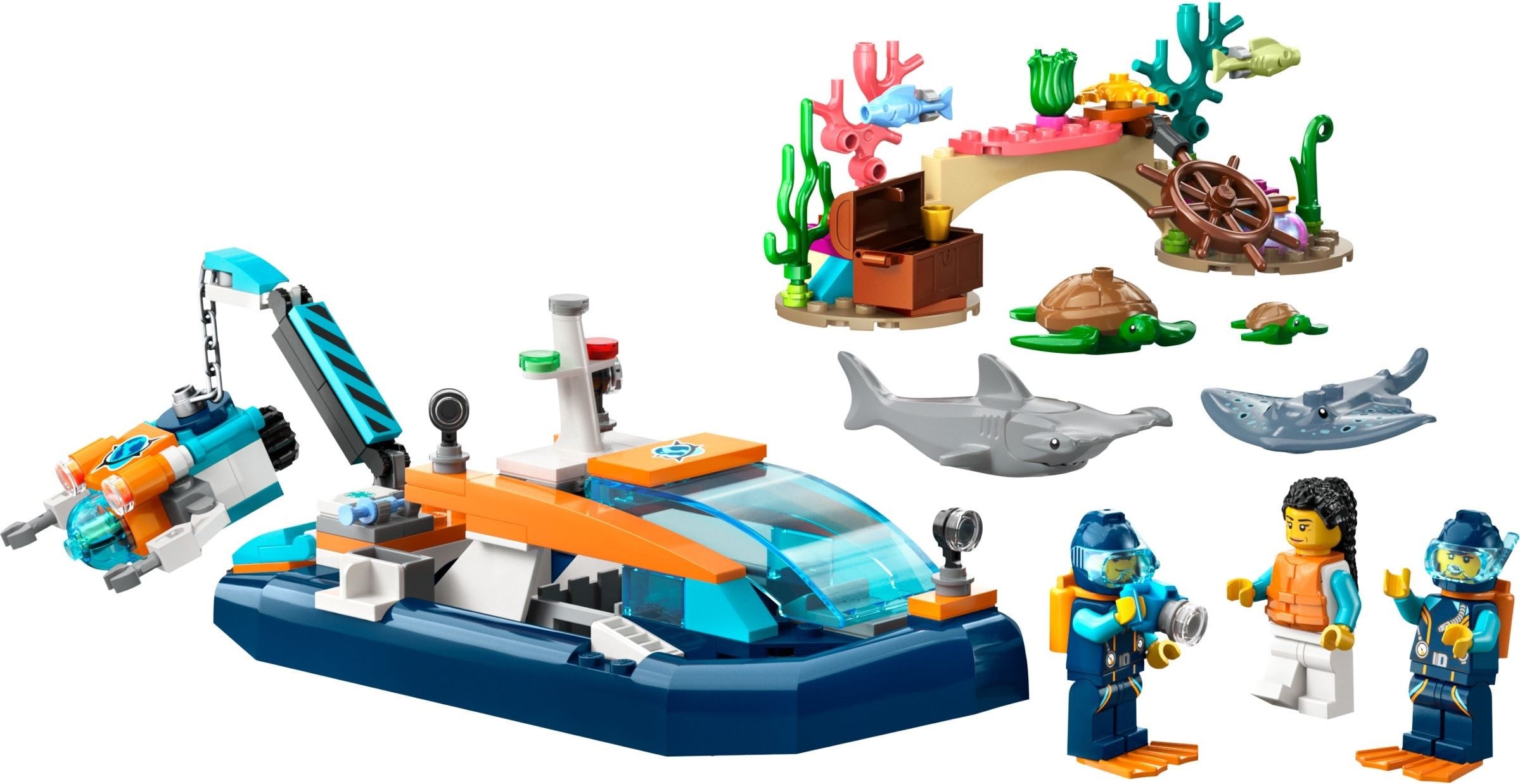 LEGO® Sea research boat