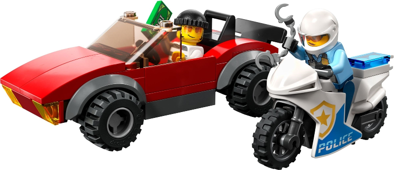 LEGO® police motorcycle chase