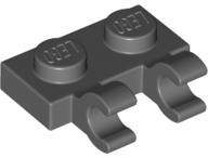 LEGO Platten (modifiziert) - 1 x 2 mit 2 offenen O-Clips