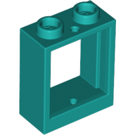 LEGO window - 1 x 2 x 2 (flat front)