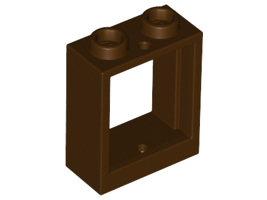 LEGO window - 1 x 2 x 2 (flat front)