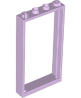 LEGO stones (modified) - door frame 1 x 4 x 6 with 2 holes in the floor and the top