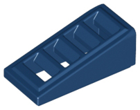 LEGO roof stones (modified) - sloping 18 degrees, 2 x 1 x 2/3 with grating
