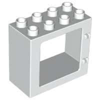 LEGO Duplo Haus & Hof - Tür/ Fensterrahmen 2 x 4 x 3 mit flacher Front