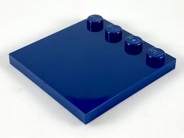LEGO tiles (modified) - 4 x 4 with knobs on the edge