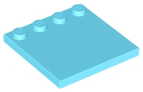 LEGO tiles (modified) - 4 x 4 with knobs on the edge