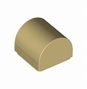 LEGO Brick modified 1 x 1 x 2/3 without knobs, curved top (49307)