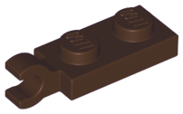 LEGO Plates (modified) - 1 x 2 with horizontal clip