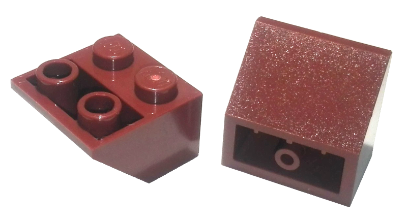 LEGO Schrägstein invers 45 2 x 2 mit hohl rund unten Rohr (76959)