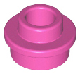 LEGO Plates (modified) - 1 x 1 with open nub (round)