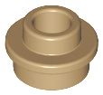 LEGO Plates (modified) - 1 x 1 with open nub (round)