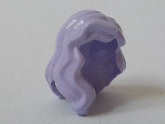 LEGO Minifigures Hair - Medium length and covering right shoulder