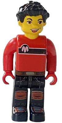 LEGO Minifigur Max, Red Torso, Black Legs (cre011)