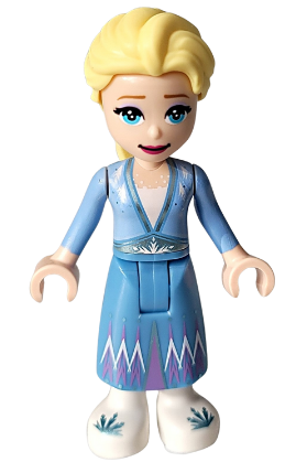 LEGO Minifigur Disney Prinzessin Elsa mit einem Kleid in einem (dp153)