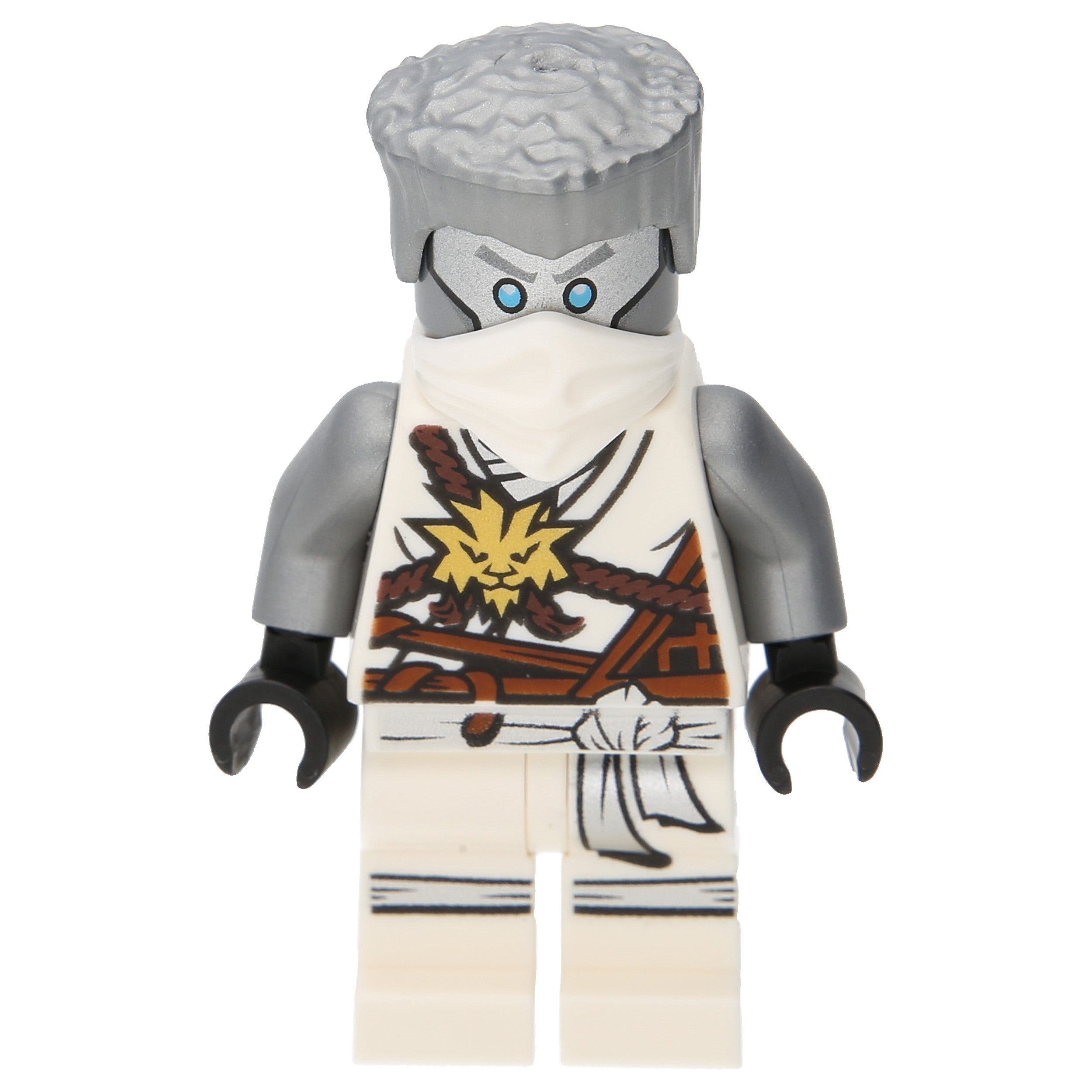 LEGO Ninjago Minifigures - Zane with hair, white mask and master's robe (Day of the Departed)