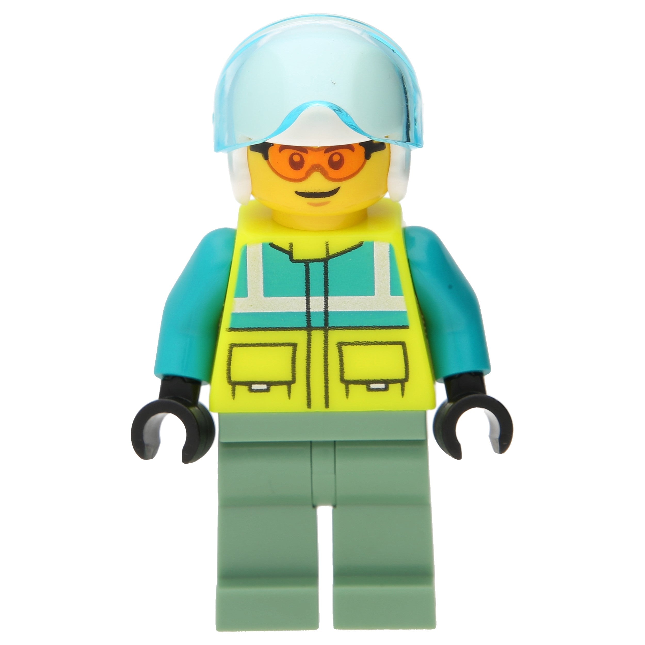 LEGO City Minifigure - Rescue Helicopter Pilot (orange glasses)