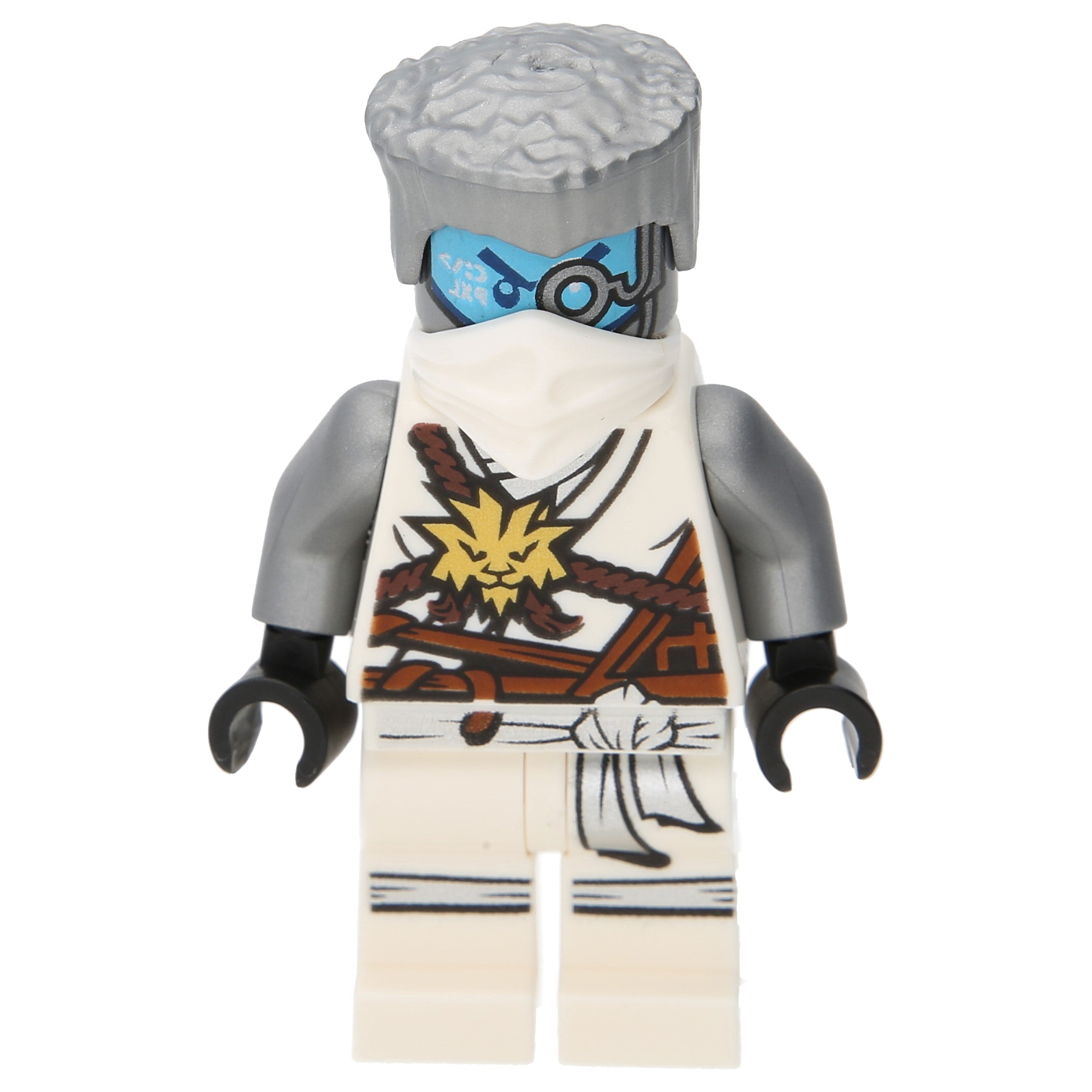 LEGO Ninjago Minifigures - Zane with hair, white mask and master's robe (Day of the Departed)