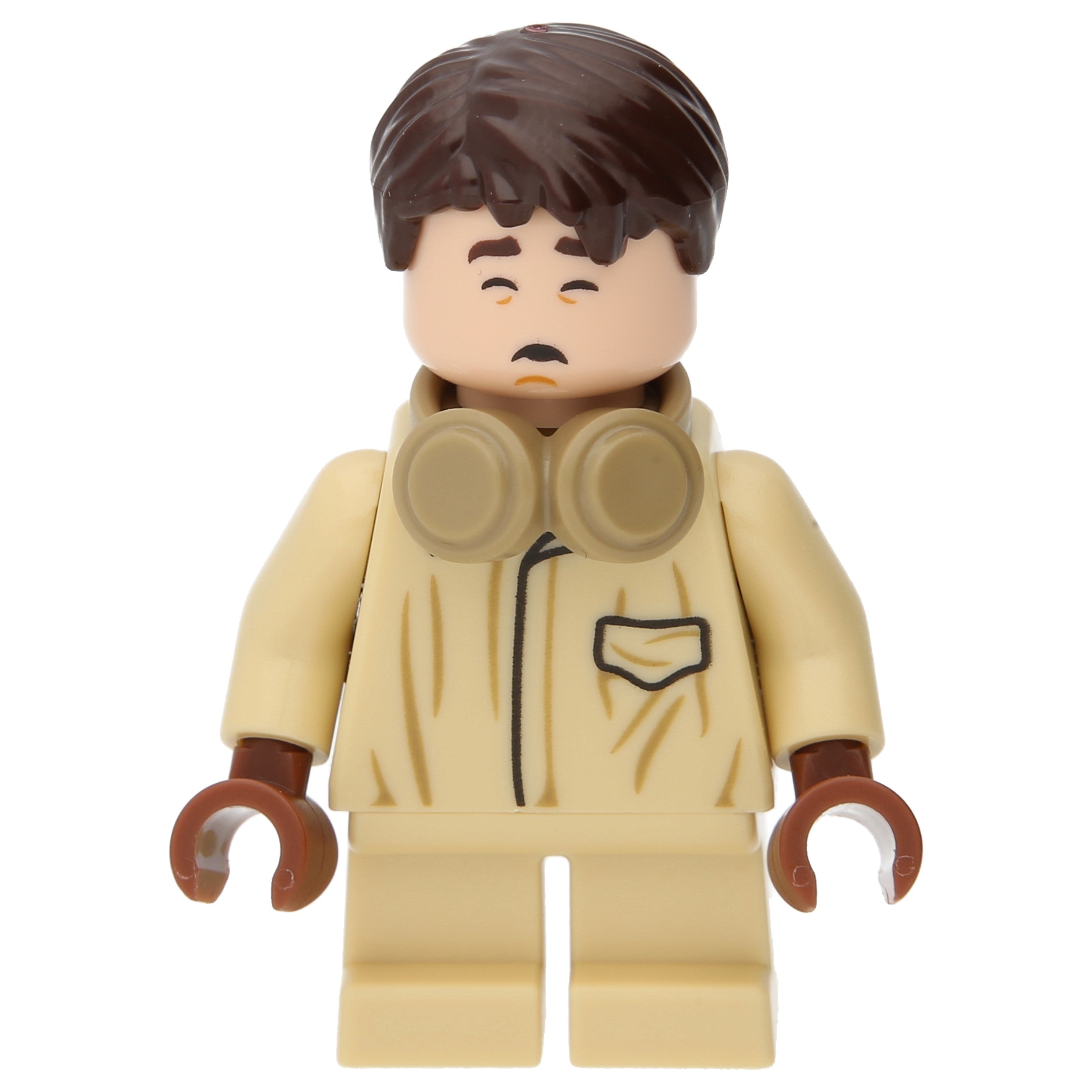LEGO Minifigur Neville Longbottom mit Kopfhörern, kurzen beigen Beinen (hp271)
