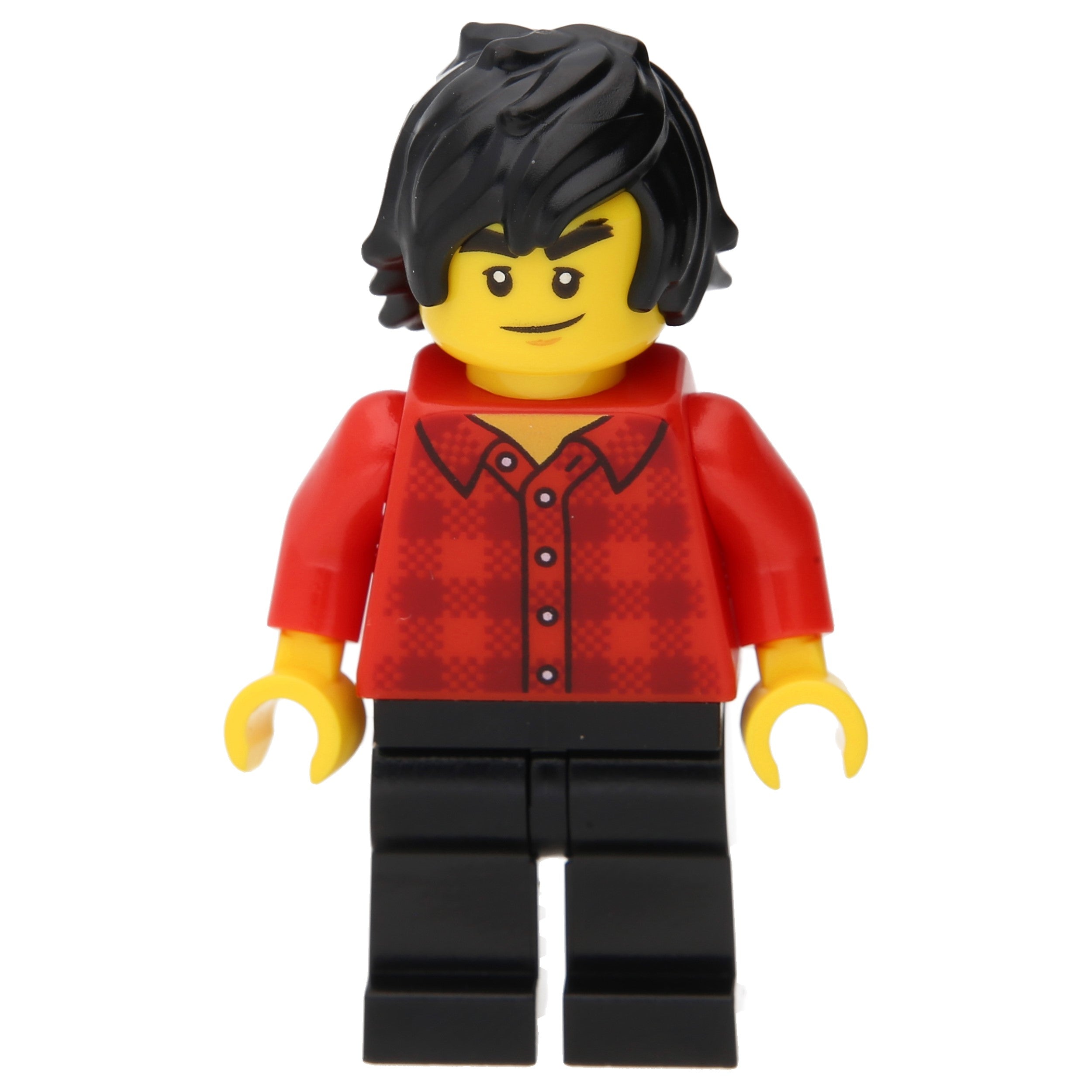 LEGO Ninjago Minifigures Avatar Cole in a lumberjack shirt and musta