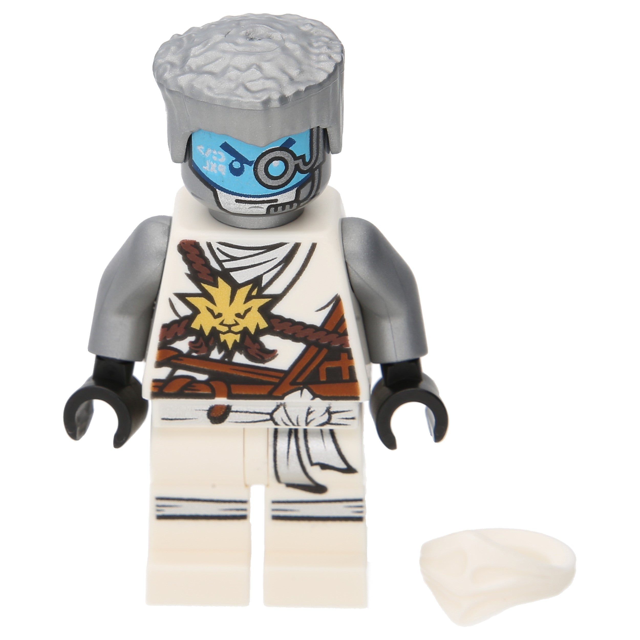 LEGO Ninjago Minifigures Zane with hair, white mask and robe of the master (Day of the Departed)