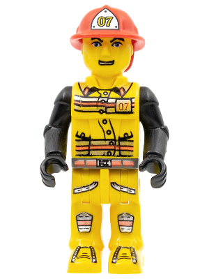 LEGO Minifigur Fireman in Hat (js007)