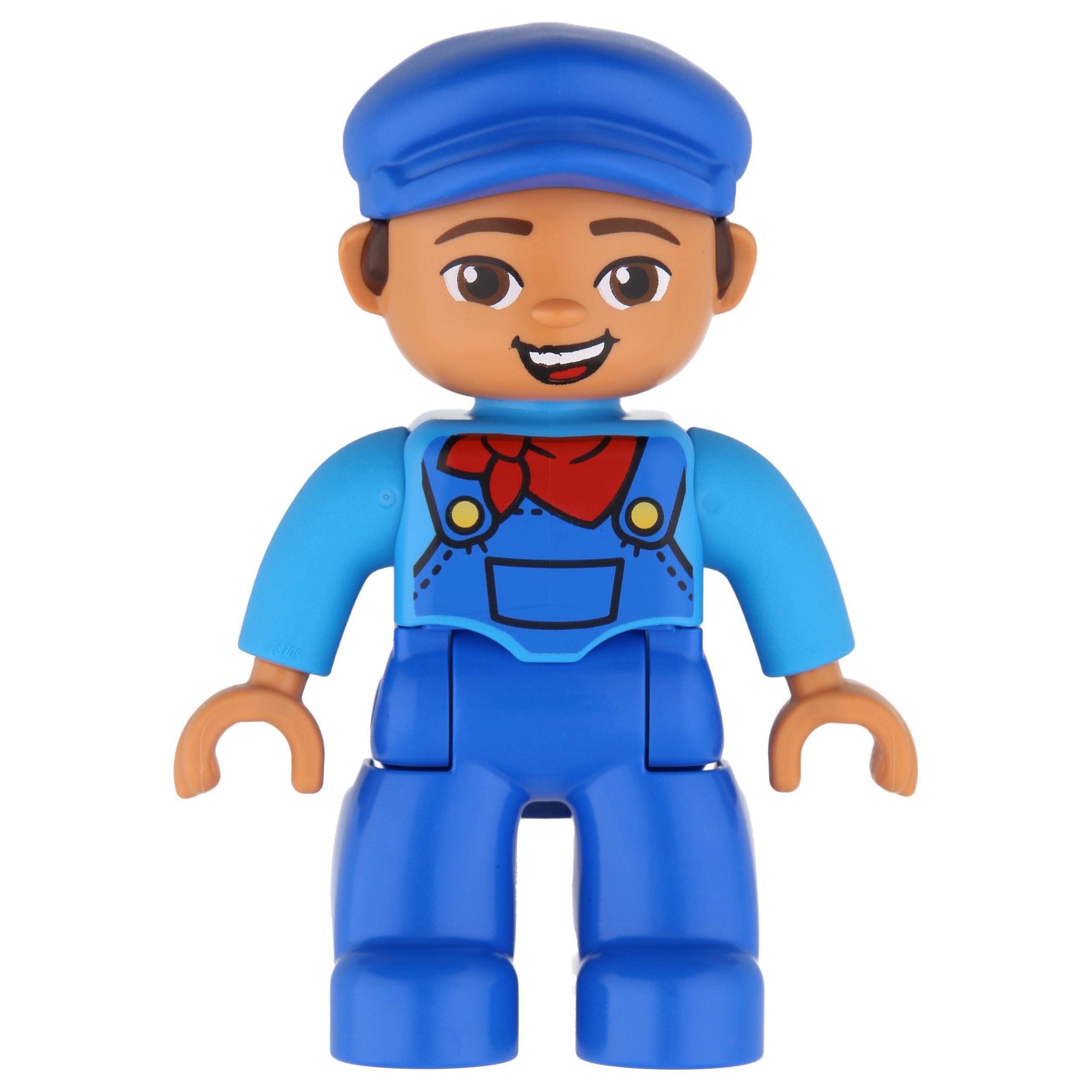 LEGO Minifigur Duplo Figure Lego Ville, Male, Blue Legs, Dark (47394pb252)