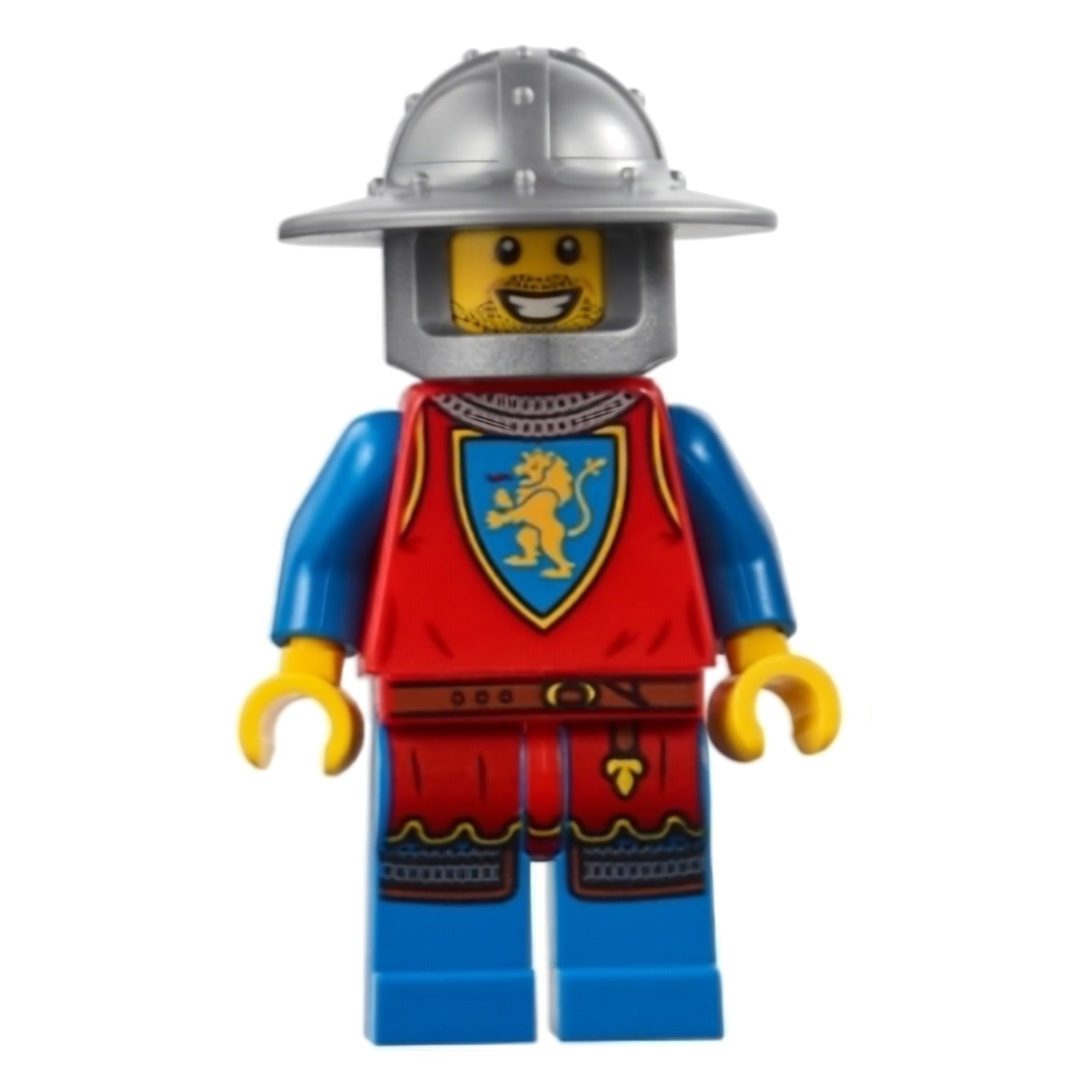 LEGO Minifigur Medieval Seaside Market Lion Knight Archer - Male, Flat (bdp178)