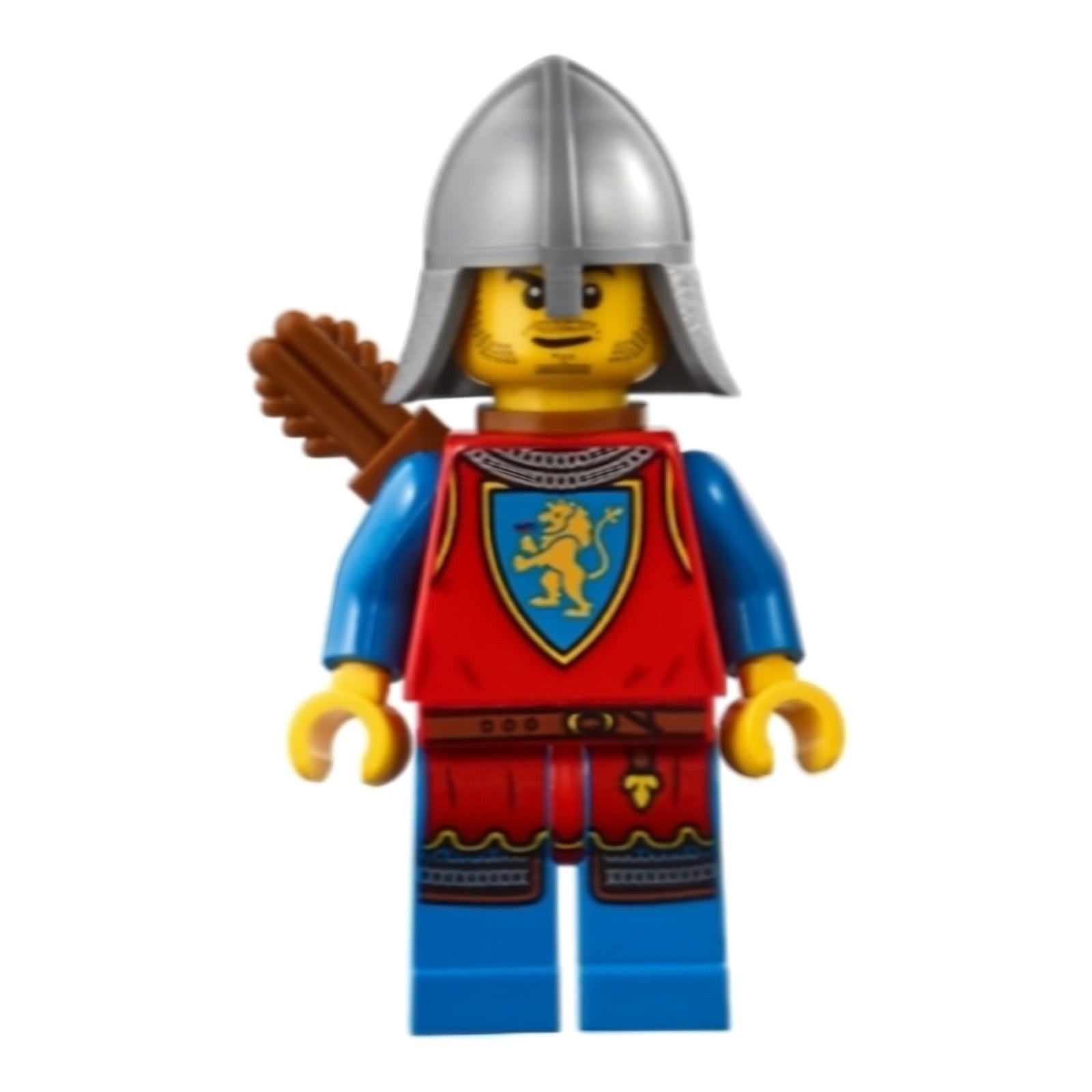 LEGO Minifigur Medieval Seaside Market Lion Knight Archer - Male, Flat (bdp182)