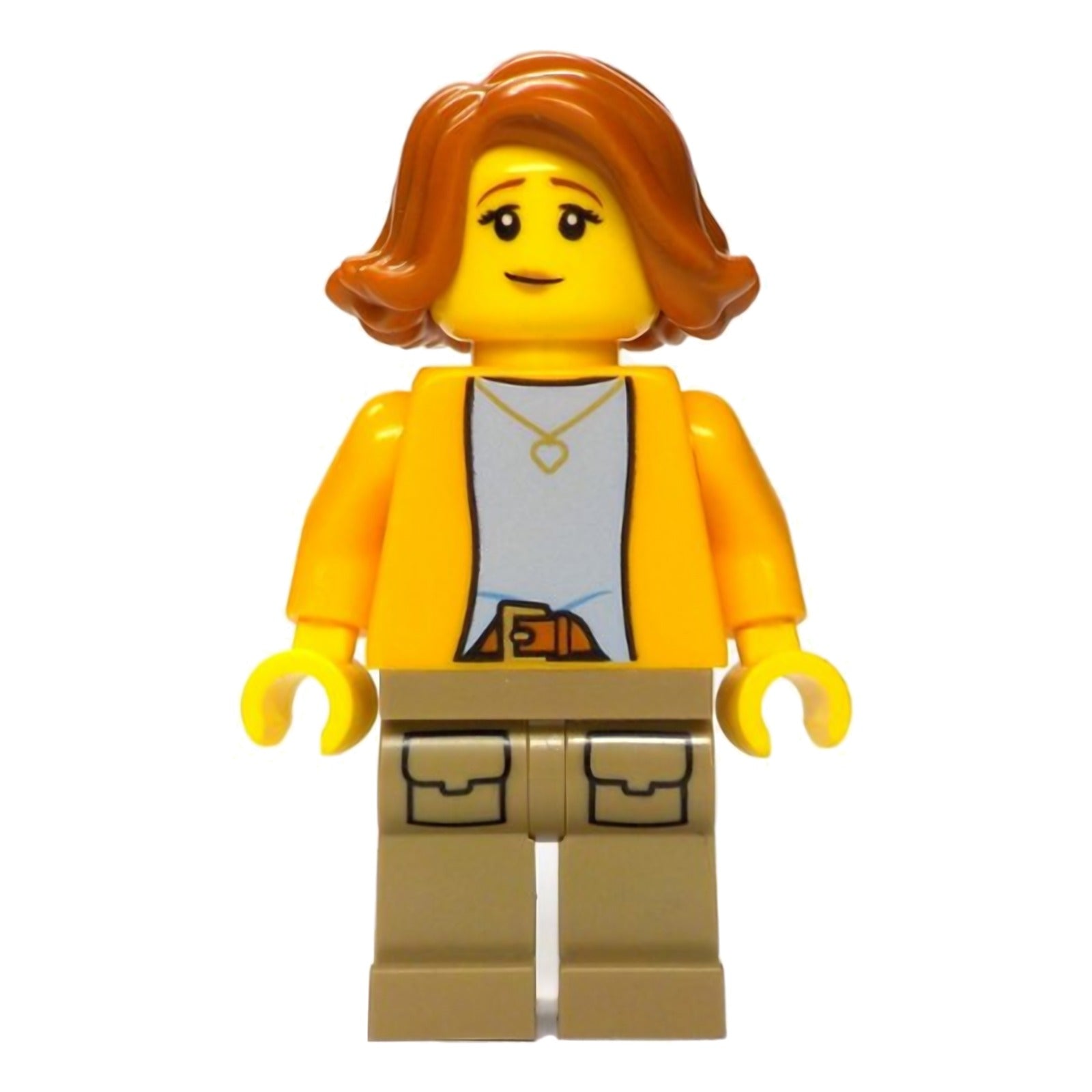 LEGO Minifigur Merchant Boat - Female, Bright Light Orange Jacket (bdp206)