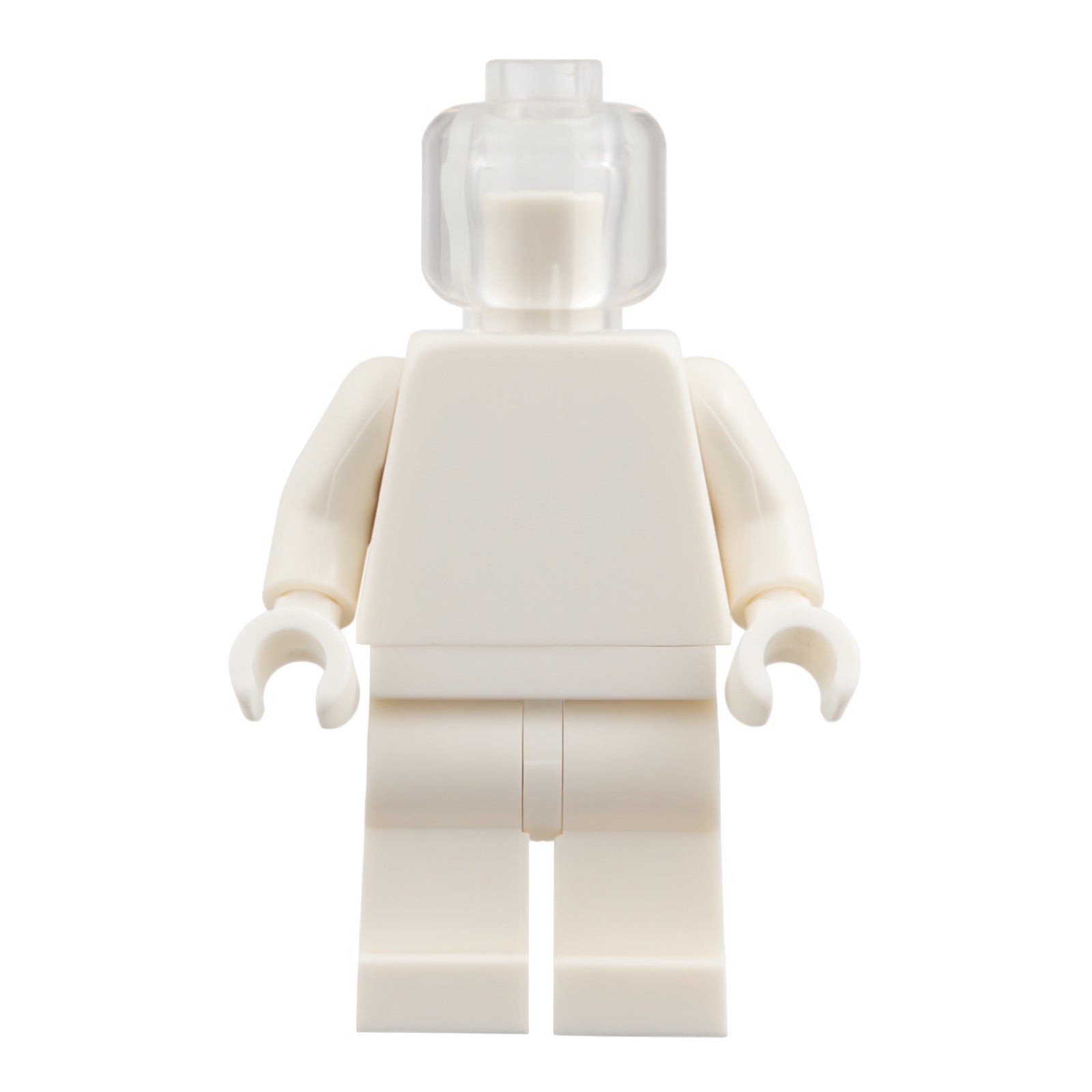 LEGO Minifigur Plain White Torso, White Legs, Trans-Clear Head (bdp310) – neu