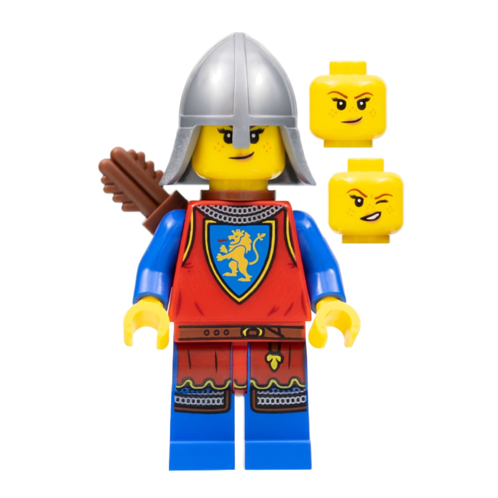 LEGO Minifigur Lion Knight - Female, Flat Silver Neck Protector (cas564)