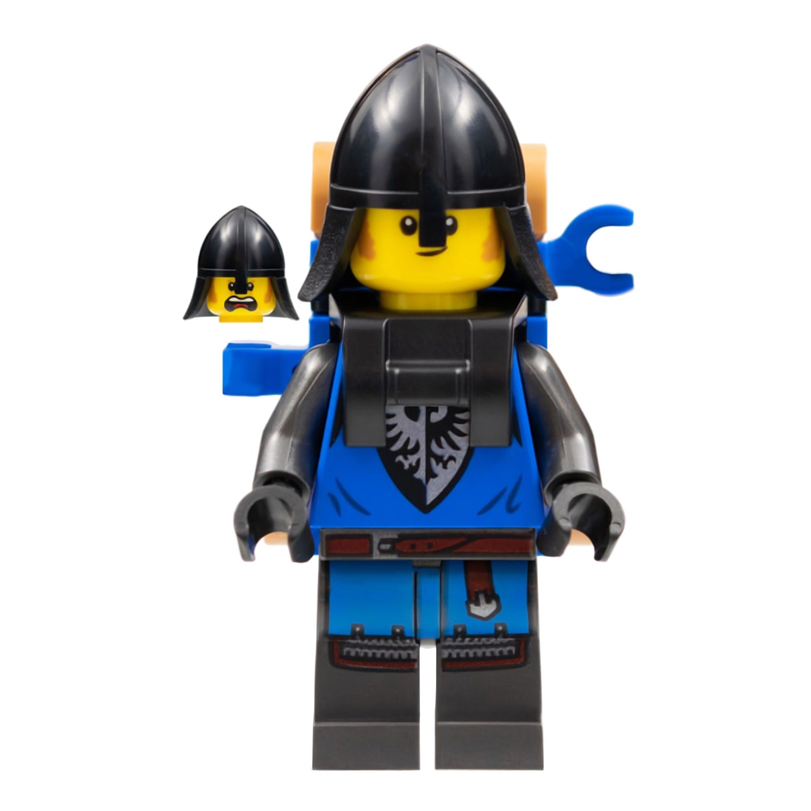 LEGO Minifigur Black Falcon - Male, Pearl Dark Gray Detailed Legs (cas574)
