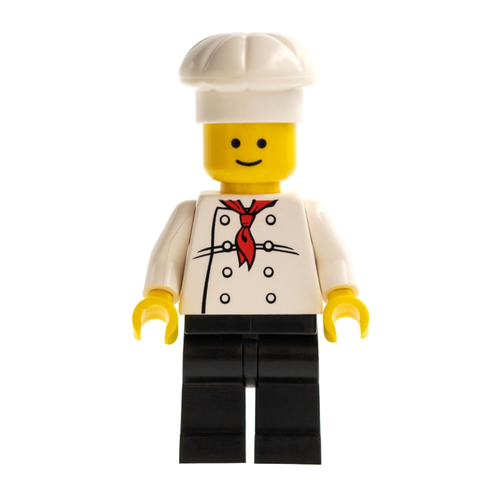 LEGO Minifigur Chef - White Torso with 8 Buttons, Black Legs (chef014)