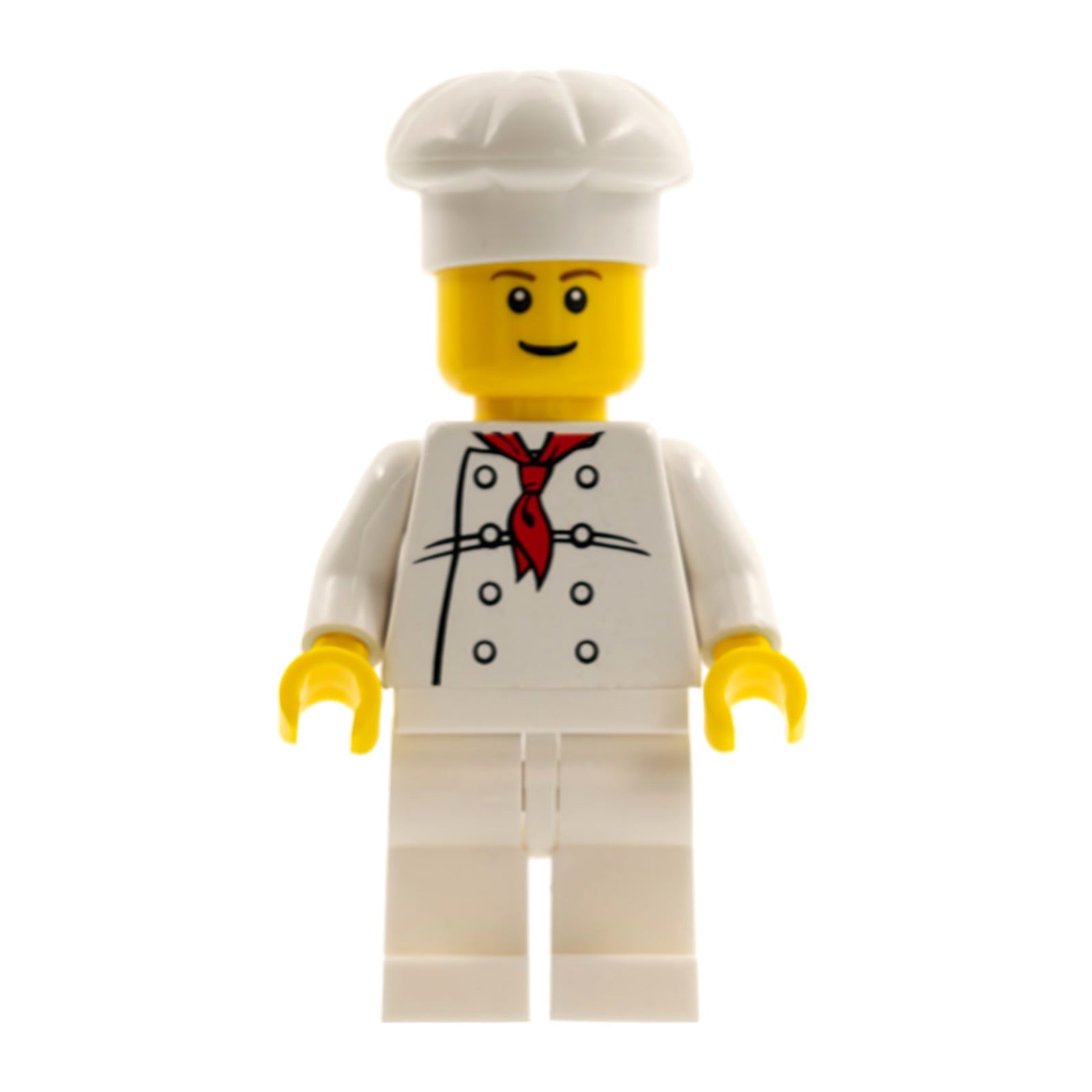 LEGO Minifigur Chef - White Torso with 8 Buttons, White Legs (chef017b)