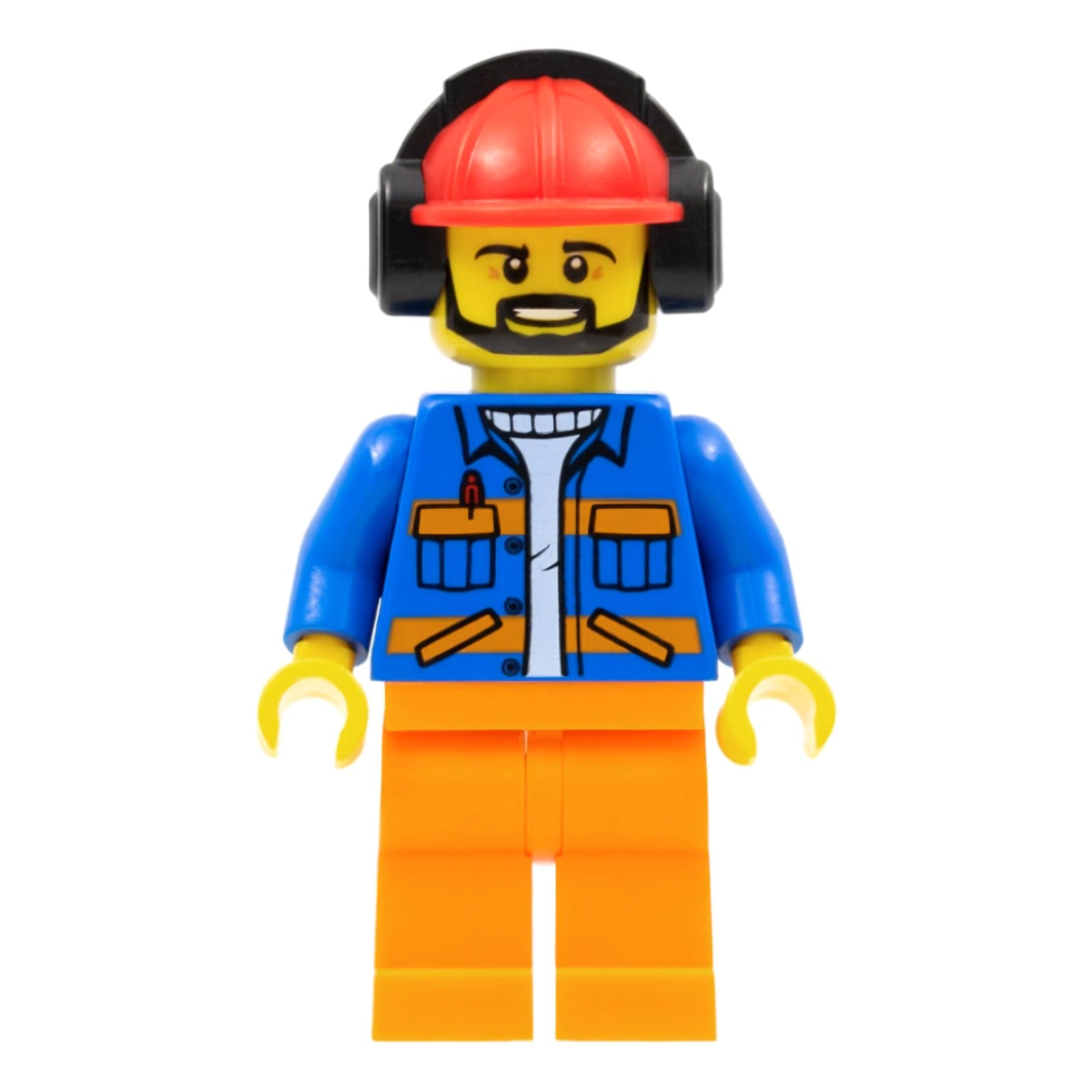 LEGO Minifigur Airport Flagger - Male, Blue Jacket with Diagonal (cty0949)