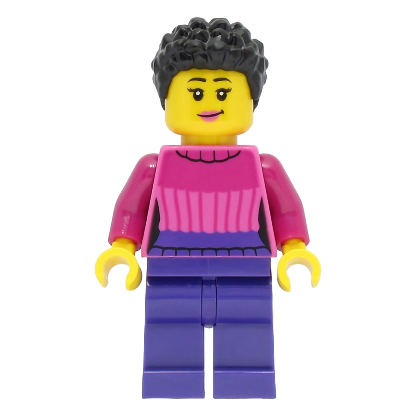 LEGO Minifigur Car Driver - Female, Dark Pink Sweater, Dark Purple (cty1463)