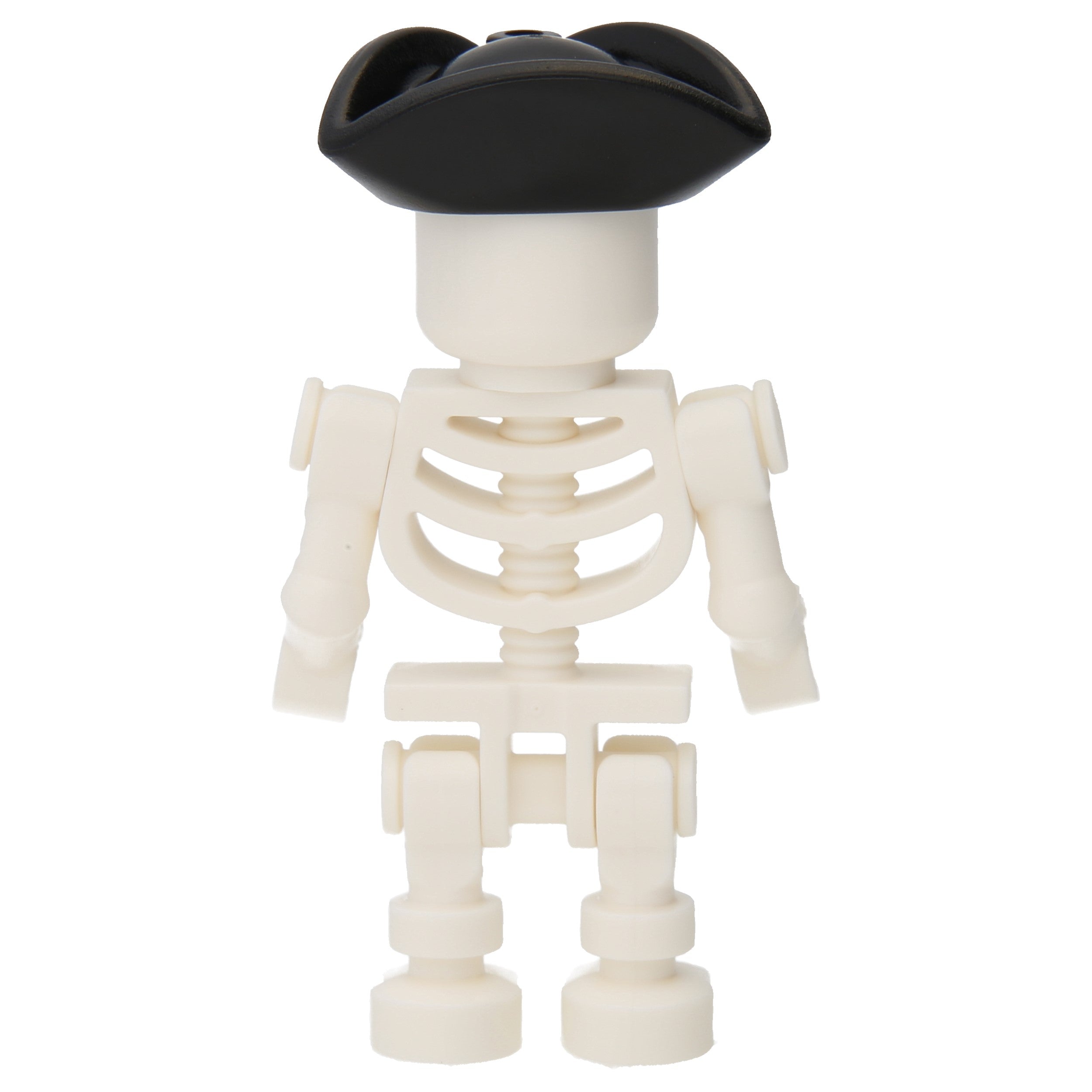 LEGO Minifigur Skeleton - Stuntz, Black Pirate Tricorne, Bent Arms (cty1501)