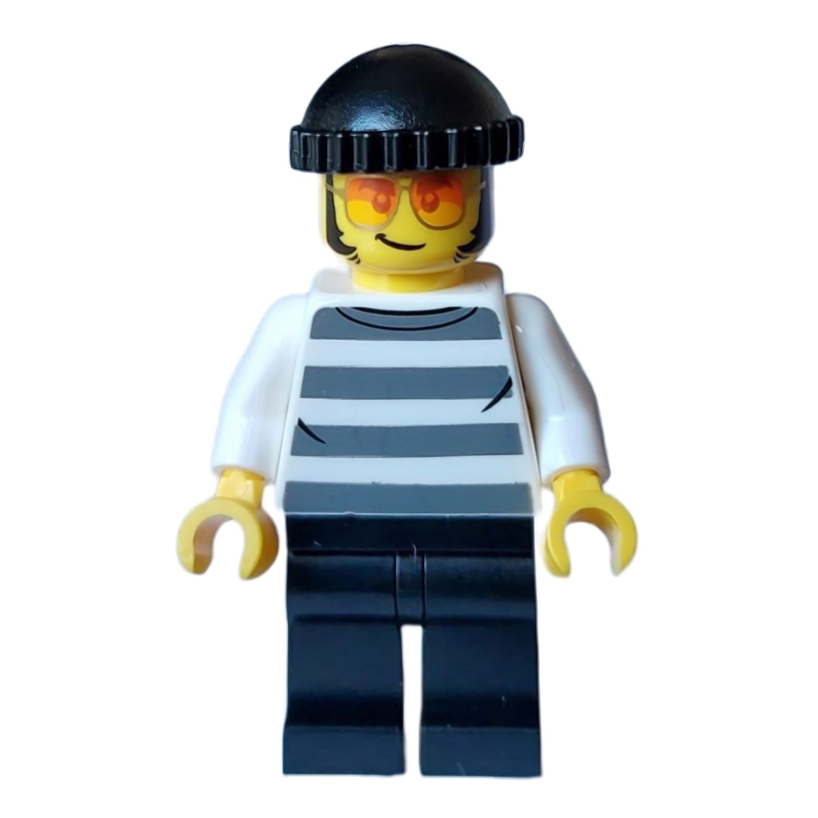 LEGO Minifigur Police - City Bandit Crook Male, White Shirt with Dark (cty1558)