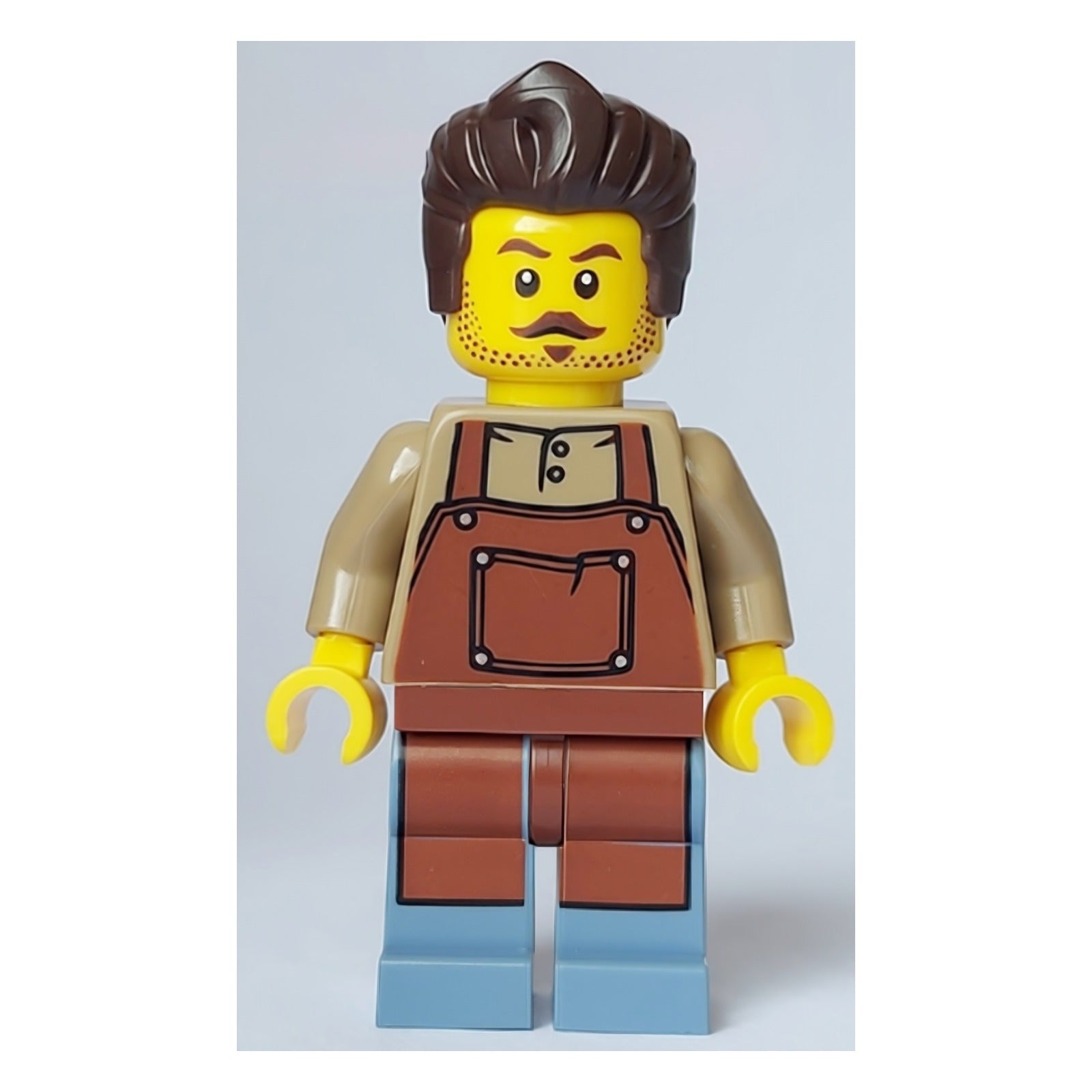 LEGO Minifigur Barber - Male, Reddish Brown Apron, Sand Blue Legs (cty1647)