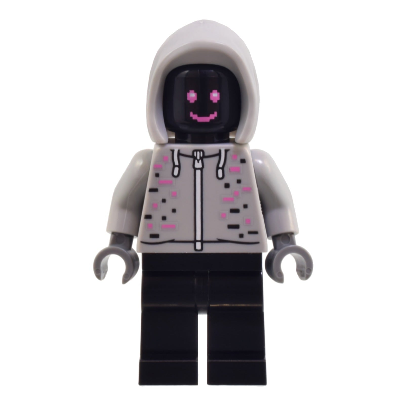 LEGO Minifigur Robot World DJ - Light Bluish Gray Hoodie, Black Legs (cty1805)