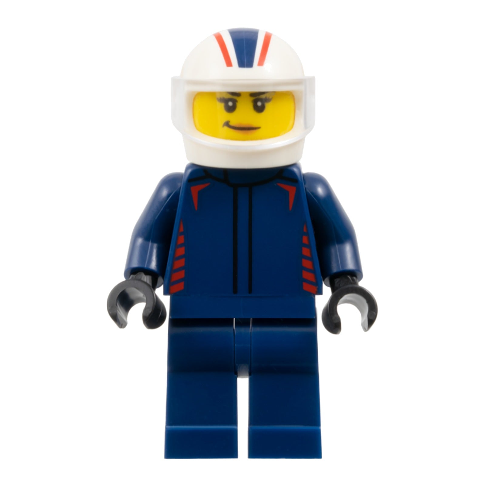 LEGO Minifigur Formula 1 Driver, Red Bull - Female, Dark Blue Racing (cty1838)