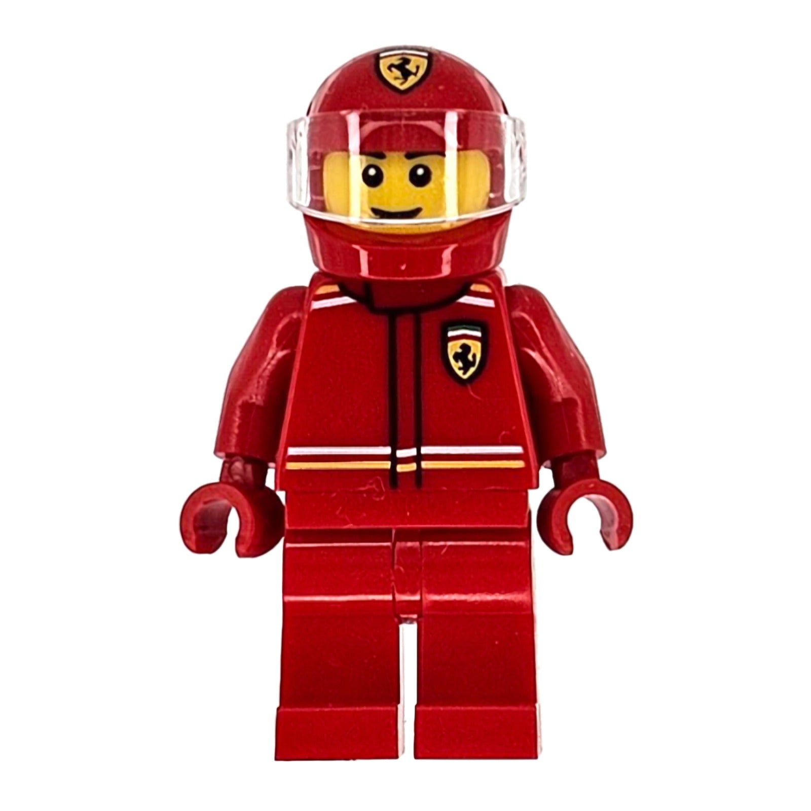 LEGO Minifigur Formula 1 Driver, Ferrari - Male, Red Racing Suit and (cty1863)