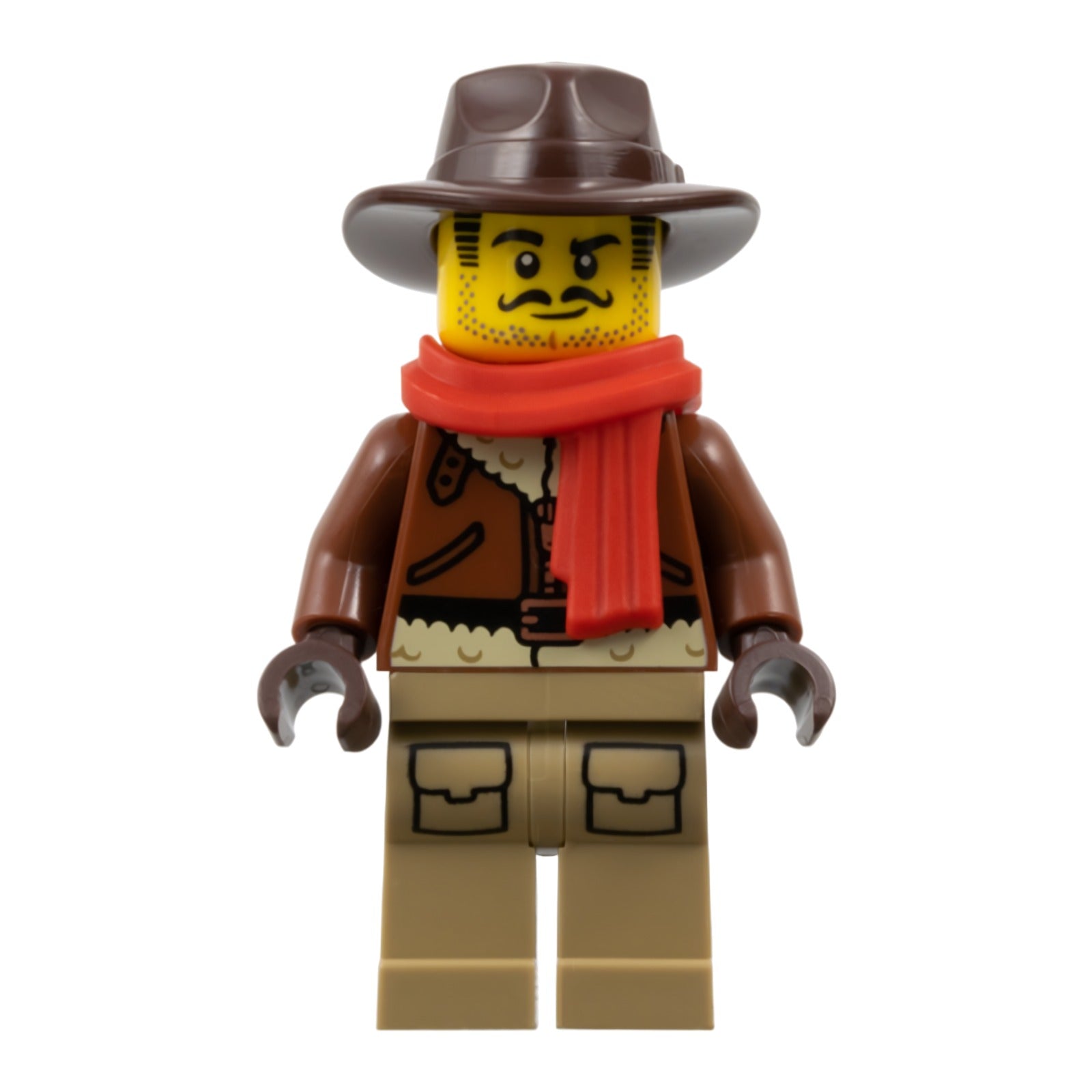 LEGO Minifigur Arctic Explorer - Male, Reddish Brown Fedora and Coat (cty1896)